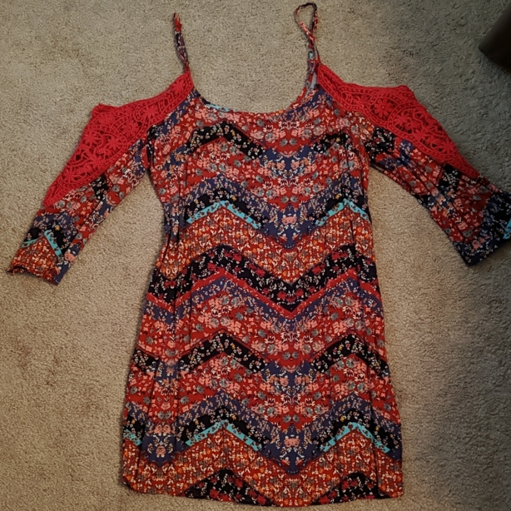 Cold shoulder dress